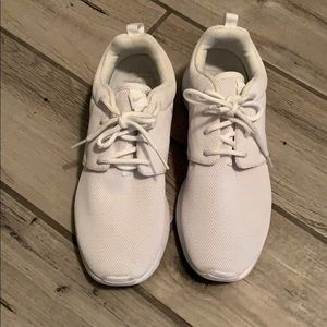 White Nikes worn once